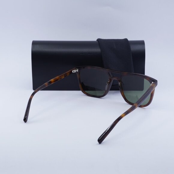 Saint Laurent SL455 002 Square Sunglasses - Havana/Green - Picture 9 of 9